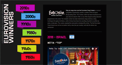 Desktop Screenshot of eurovision-winners.com