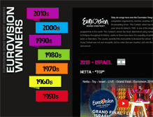 Tablet Screenshot of eurovision-winners.com